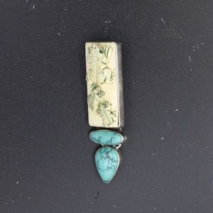 Vintage Amy Kahn Russell Pin/Pendant AKR silver